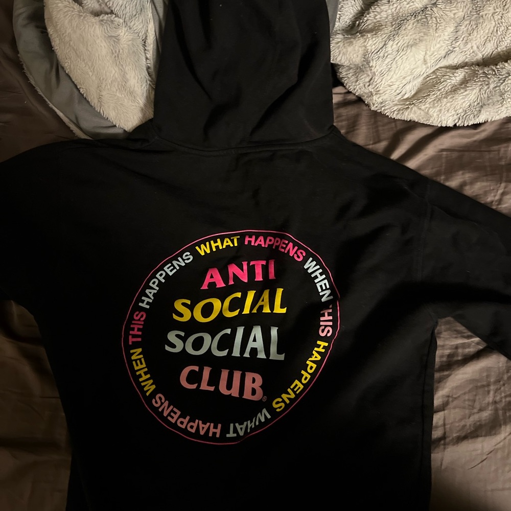 Anti social club hoodie